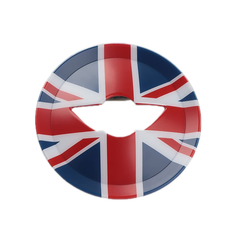 Mini R55-R61 Aufkleber Lenkrad, Lenkrad Tasten Aufkleber für Mini Cooper One/S/JCW R Serie R55 R56 R57 R58 R59 R60 R61(Union Jack Blau) von uvcany