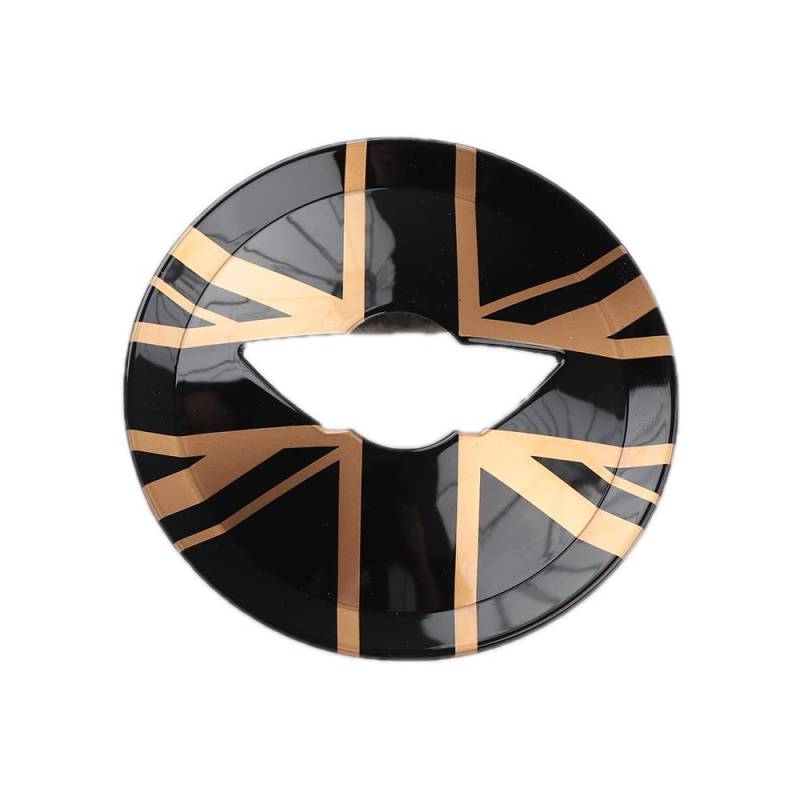 MINI R55-R61 Aufkleber Lenkrad, Lenkrad Tasten Aufkleber für Mini Cooper One/S/JCW R Serie R55 R56 R57 R58 R59 R60 R61(Union Jack Gold) von uvcany