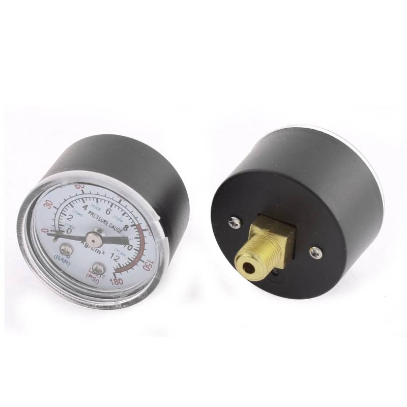 Sourcingmap Luftkompressor-Manometer, 1/8 BSP, Außengewinde, 2 Stück von uxcell