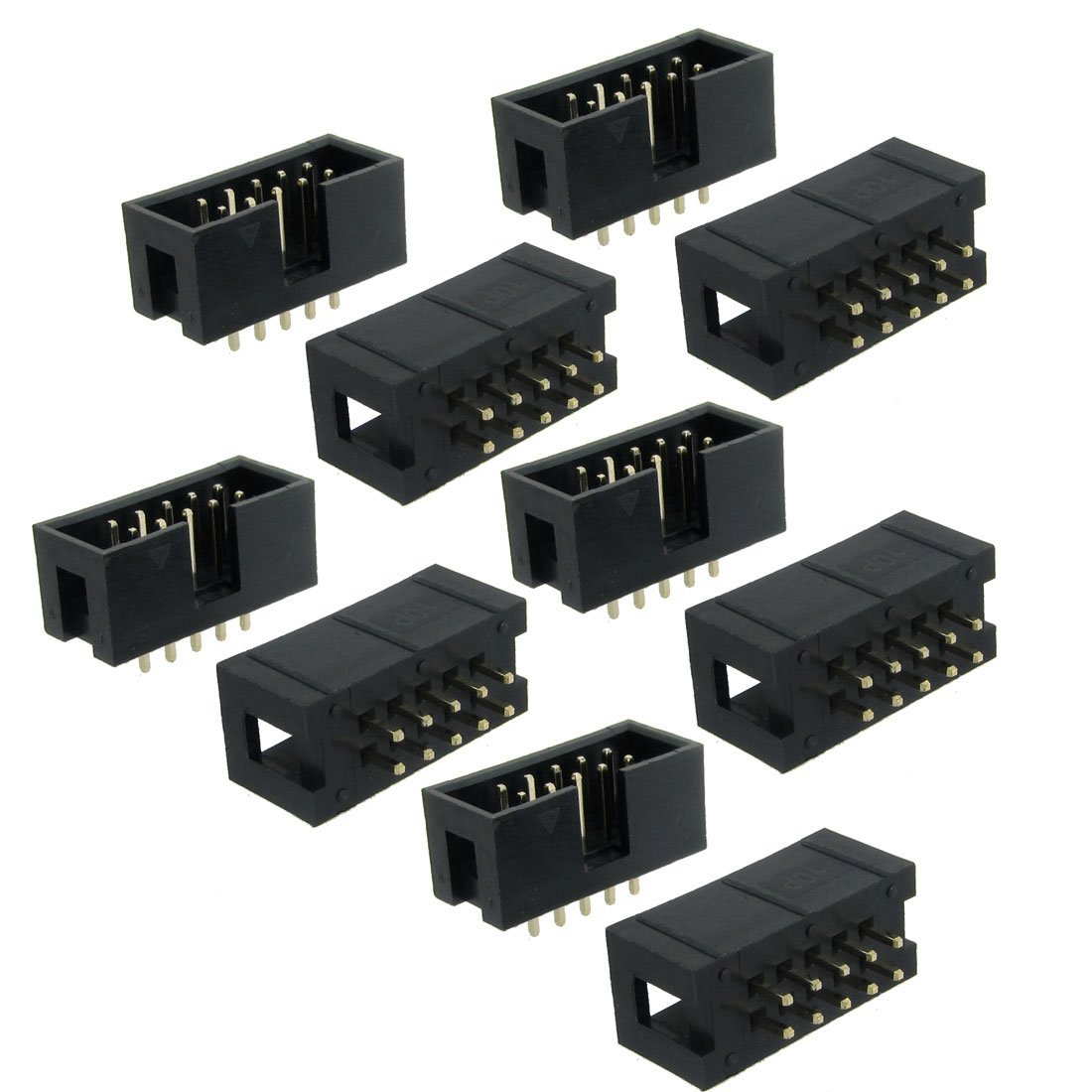 sourcing map 10 Pcs 2x5 Pin 2.54mm Doppel Zeilenabstand PCB IDC Pin Headers Ejykz de sourcing map 10 Pcs 2x5 Pin 2.54mm Doppel Zeilenabstand PCB IDC Pin Headers Ejykz de von uxcell