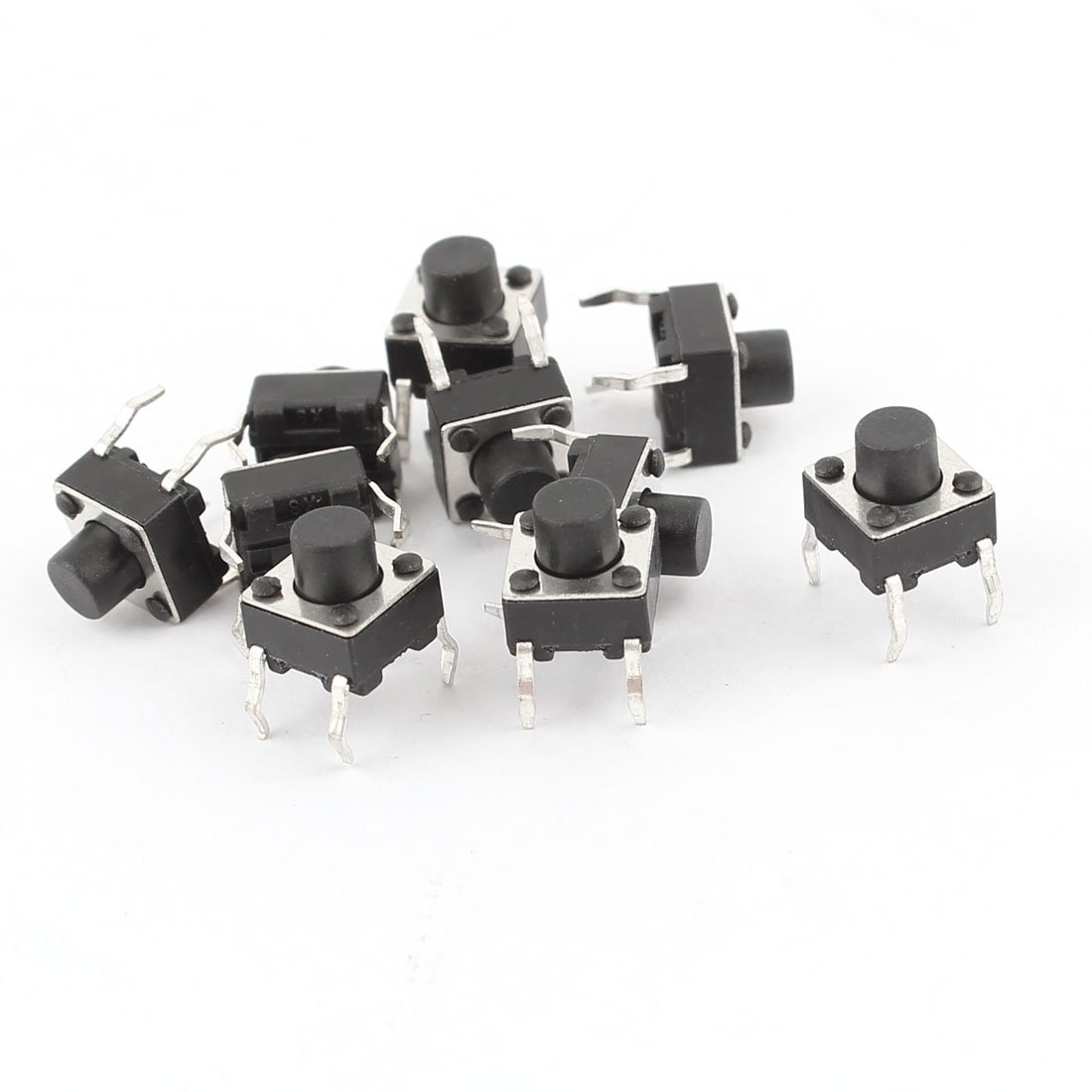 sourcing map 10 Stück 6 x 6 x 6mm momentane 4Pin Mikro PCB Runde Taste Takt DIP Schalter de sourcing map 10 Stück 6 x 6 x 6mm momentane 4Pin Mikro PCB Runde Taste Takt DIP Schalter de von uxcell