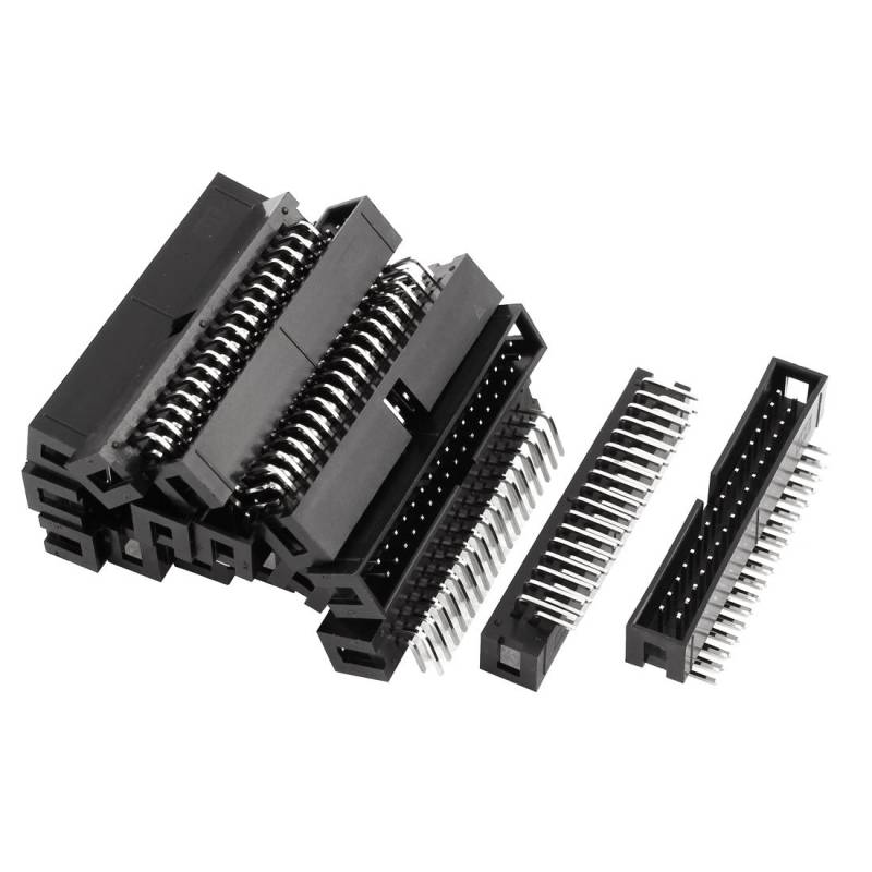 sourcing map 16pcs 2x17 34-Nagel Recht Winkel Box Kopf Verbinder IDC Außensteckdose 2,54mm DE de von uxcell