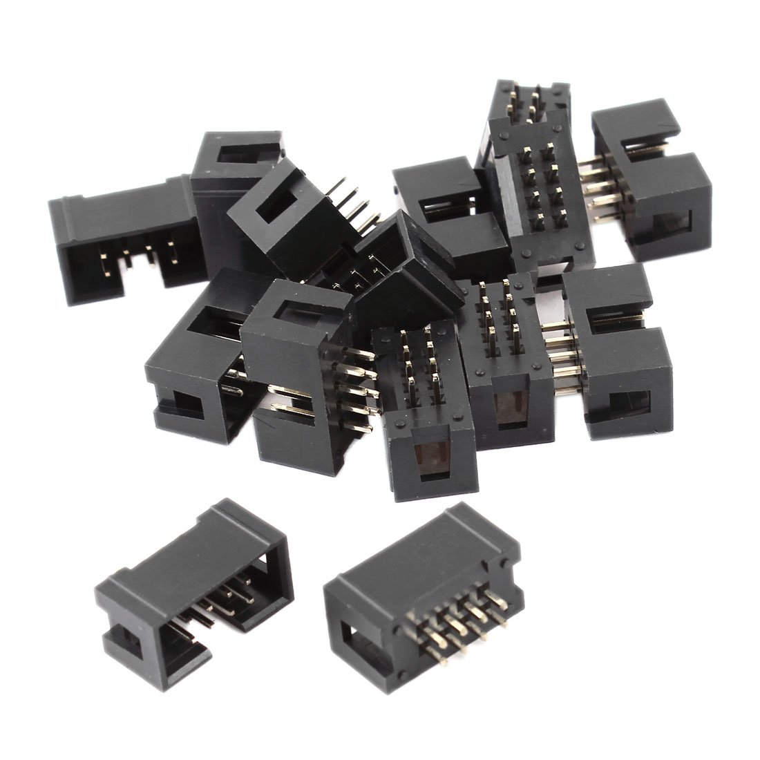 sourcing map 2 x 15 Stück 2,54 mm Pitch 4 Pins, Stecker gerade pol. IDC, isolierende Band Wird de sourcing map 2 x 15 Stück 2,54 mm Pitch 4 Pins, Stecker gerade pol. IDC, isolierende Band Wird de von uxcell