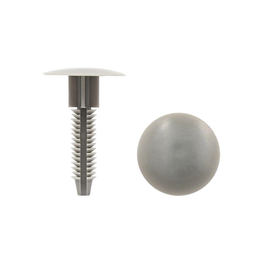 sourcing map 20 Stück Grau Auto Kunststoff Schiebbaren Niete Halter Stoßfänger Clips 10 mm x 27 mm x 40 mm von uxcell