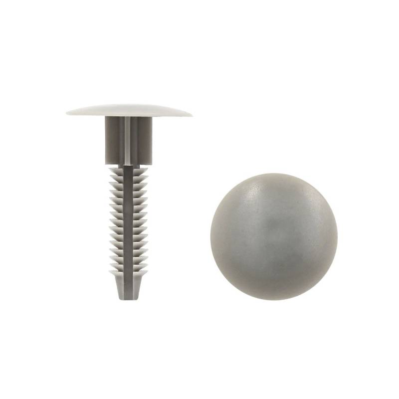 sourcing map 20 Stück Grau Auto Kunststoff Schiebbaren Niete Halter Stoßfänger Clips 10 mm x 27 mm x 40 mm von uxcell