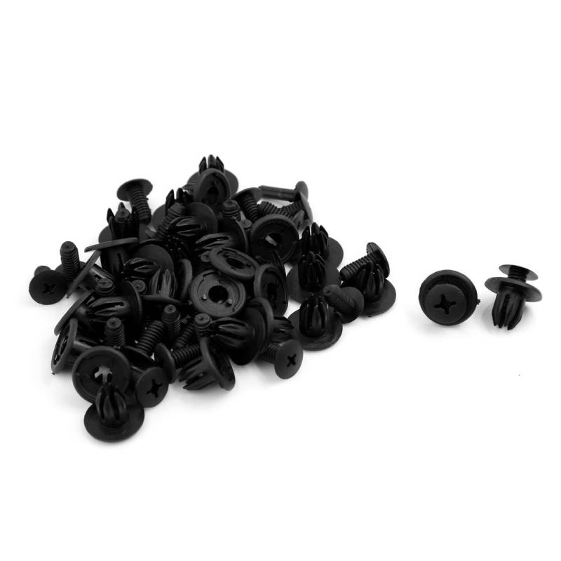 sourcing map 30 Stück 10mm x 14mm x 20mm Plastik Kotflügel Befestigung Schraube Nieten Clips de von uxcell