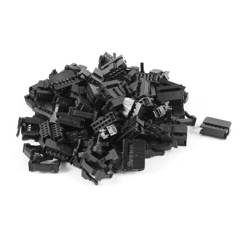 sourcing map 50 Stück, IDC-Verbinder, FC - 10P 10Pin Header (weiblich, 2,54 mm Pitch de von uxcell