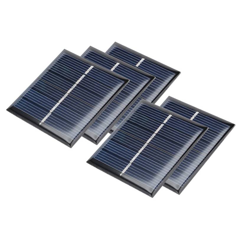 sourcing map 5Stk 3V 110mA Poly Mini Solar Paneel DIY f Phone Ladegerät 60mmx55mm DE de von uxcell