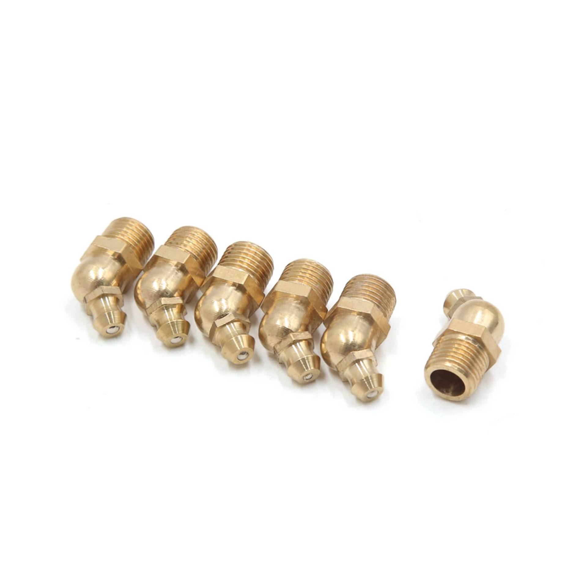 sourcing map 6 Stück Messing M10 x 1 mm Gewinde Kegelschmiernippel Fettnippel Abschmiernippel 45 Grad Winkel Schmiernippel für Auto sourcing map 6 Stück Messing M10 x 1 mm Gewinde Kegelschmiernippel Fettnippel Abschmiernippel 45 Grad Winkel Schmiernippel für Auto von uxcell
