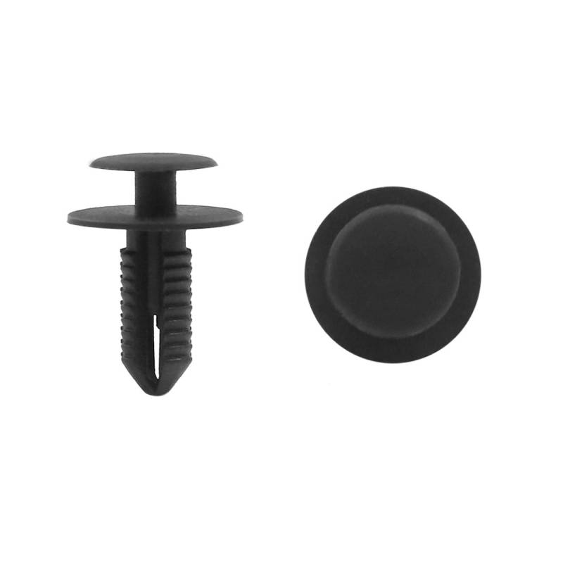 sourcing map Allgemein 9mm schwarz Kunststoff-Ordnungs-Niete Verschluss Push-Clip 50Stk für Auto DE de von uxcell