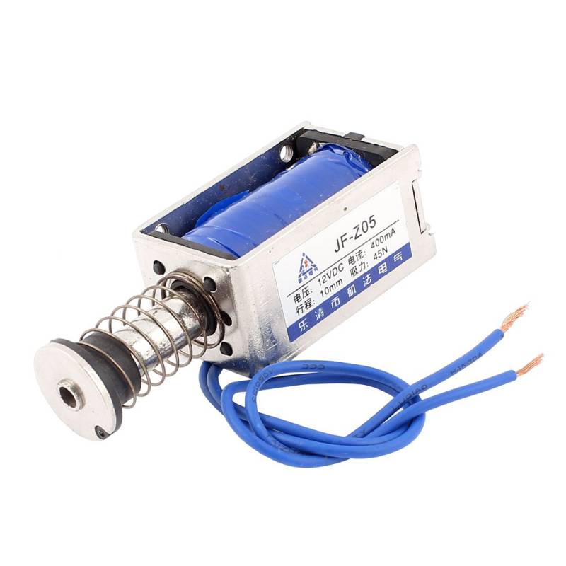 sourcing map DC 12V 10mm 4.5Kg Push Pull Typ offen Rahmen Solenoid Elektromagneten de von uxcell