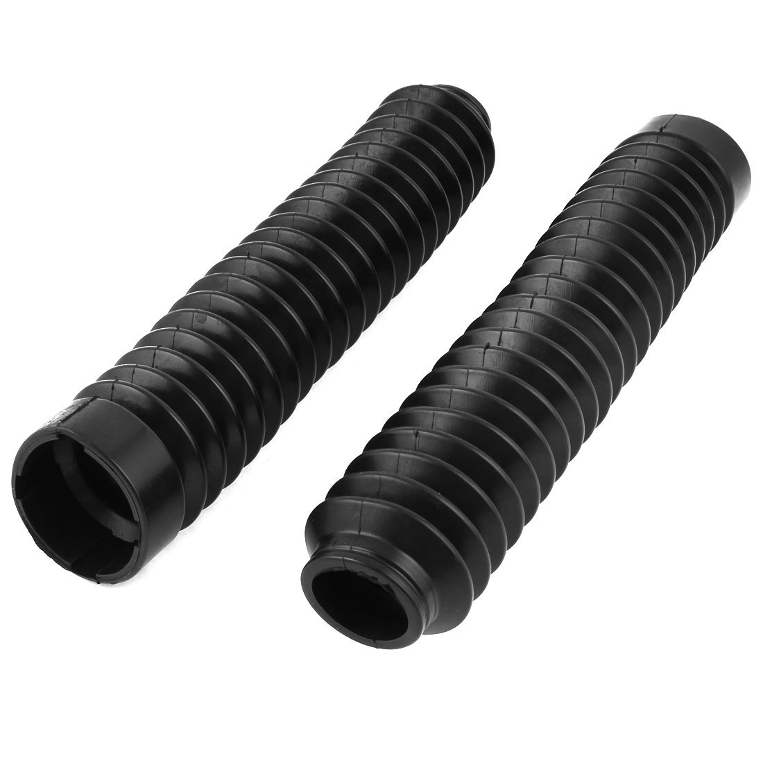 sourcing map Paar 26cm Lange Vordergabel Stoßdämpfer Staub Gummi Abdeckung Schwarz DE de von uxcell