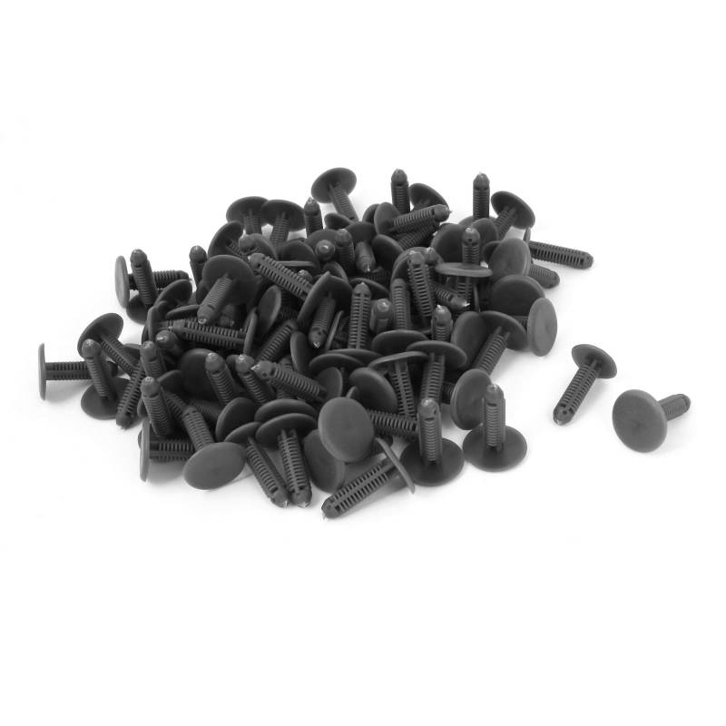 sourcing map Verschluss-Clips, Kunststoff, zum Nieten, 4 x 4 mm, 100 Stück, grau de von uxcell