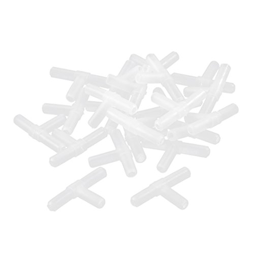 sourcingmap® 22 Stücke 3mm Rohr od. T Form 3 Weg Aquarium Luftschlauch Connector Verbinder von uxcell