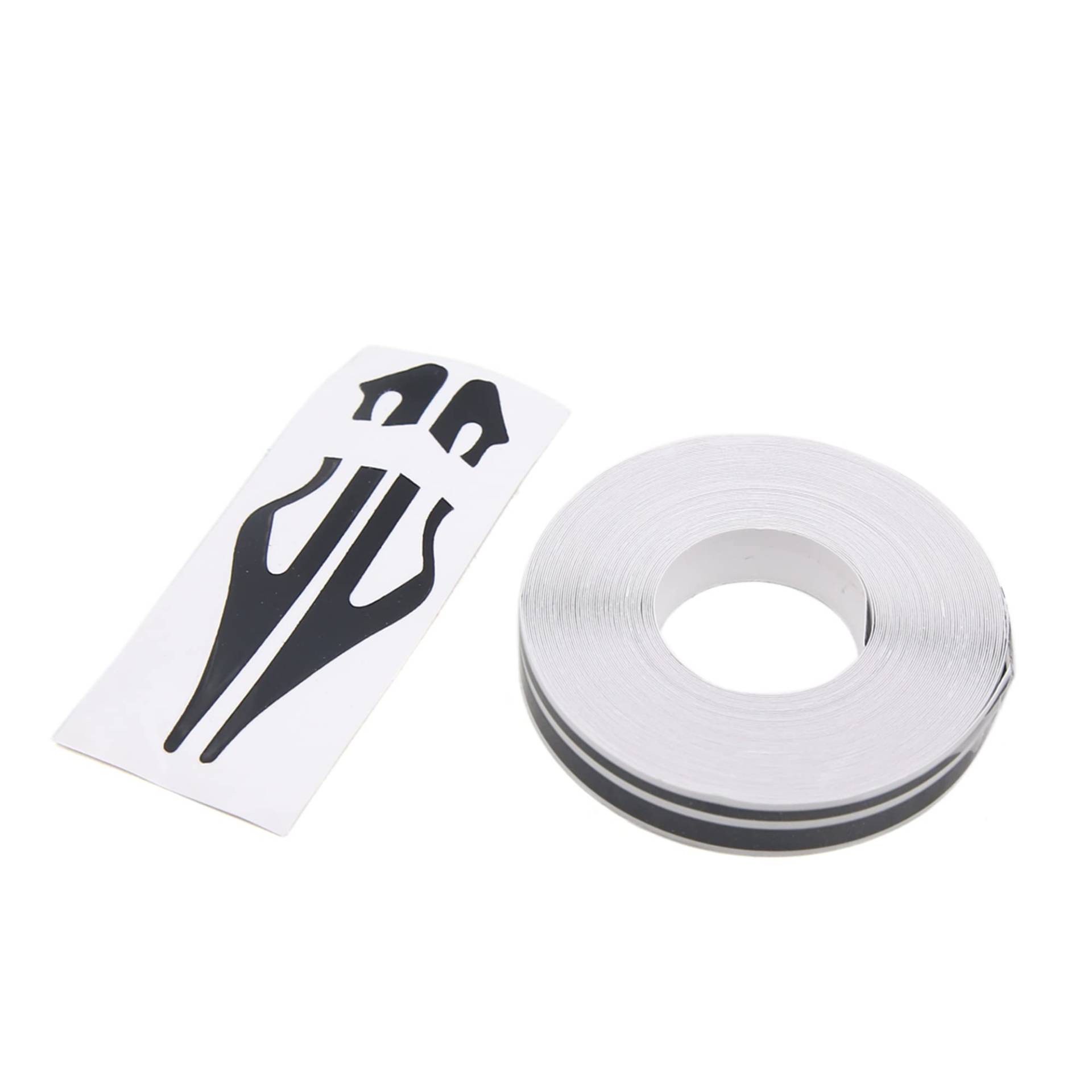 uxcell 12mm Vinyl Striping Pin Streifen Doppel Linie Klebeband Decal Aufkleber Schwarz von uxcell