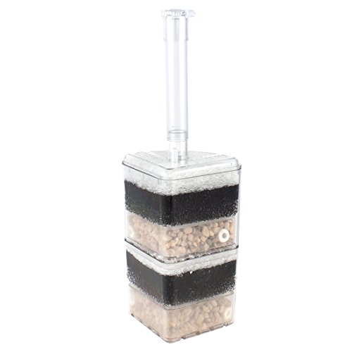 uxcell Kunststoff Schwamm Multi Layer Fish Tank Physikalische Ecke Filter, transparent von uxcell