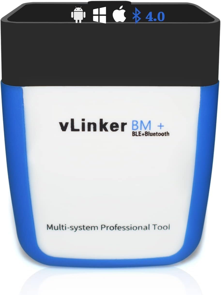 vLinker BM+ OBD2 Bluetooth Diagnose Scan Tool, OBDII Autoscanner für iOS, Android, und Windows - Gemacht für BimmerCode von vLinker