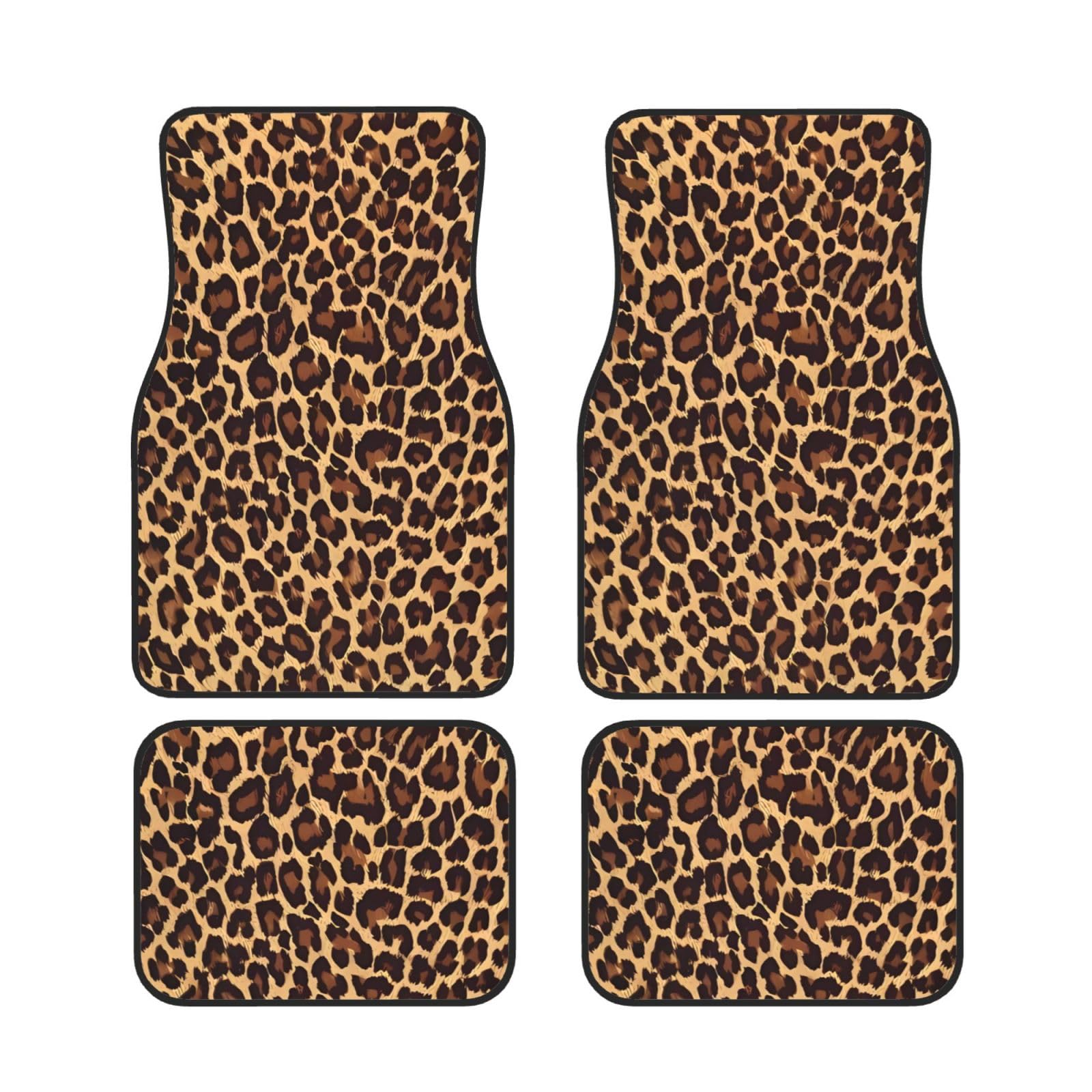 Auto-Fußmatten-Set – wasserdicht und stilvoll – schützen Sie Ihre Autobodenschäden – universelle Passform Cool Cheetah Leopard Auto-Fußmatten-Set – wasserdicht und stilvoll – schützen Sie Ihre Autobodenschäden – universelle Passform Cool Cheetah Leopard von vacsAX