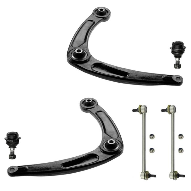 2x Querlenker 2x Traggelenk 2x Koppelstange Vorderachse für Berlingo B9 für C4 für 307 für Partner Kasten Tepee von various