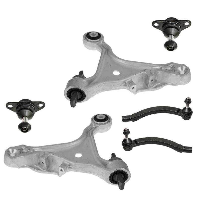 2x Querlenker 2x Traggelenk 2x Spurstangenkopf vorne Vorderachse rechts links unten für S80 I TS XY von various