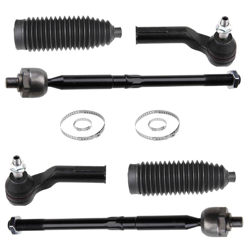 2x Spurstange 2x Lenkmanschette Vorderachse für Ford C-Max II + Grand C-Max Kuga II DM2 für Transit Connect Kasten Kombi von various