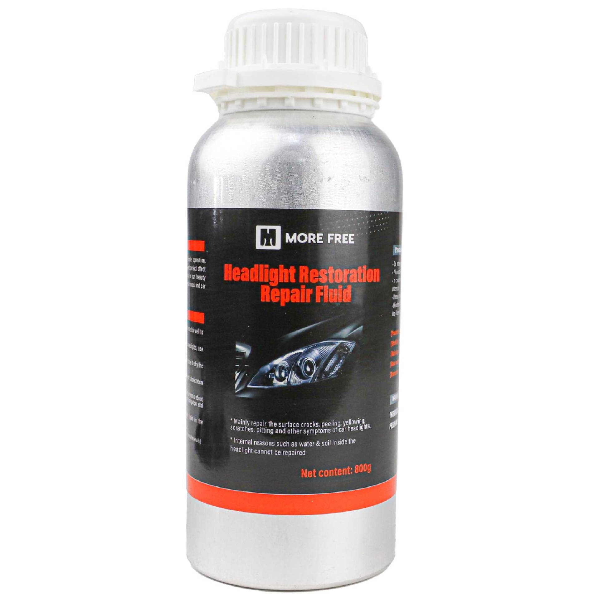 various Auto-Scheinwerfer-Reparaturflüssigkeit, 800 ml, für Auto-Scheinwerfer-Restaurierung, Auto-Scheinwerfer-Regeneration, (Polierflüssigkeit 800 g) von various