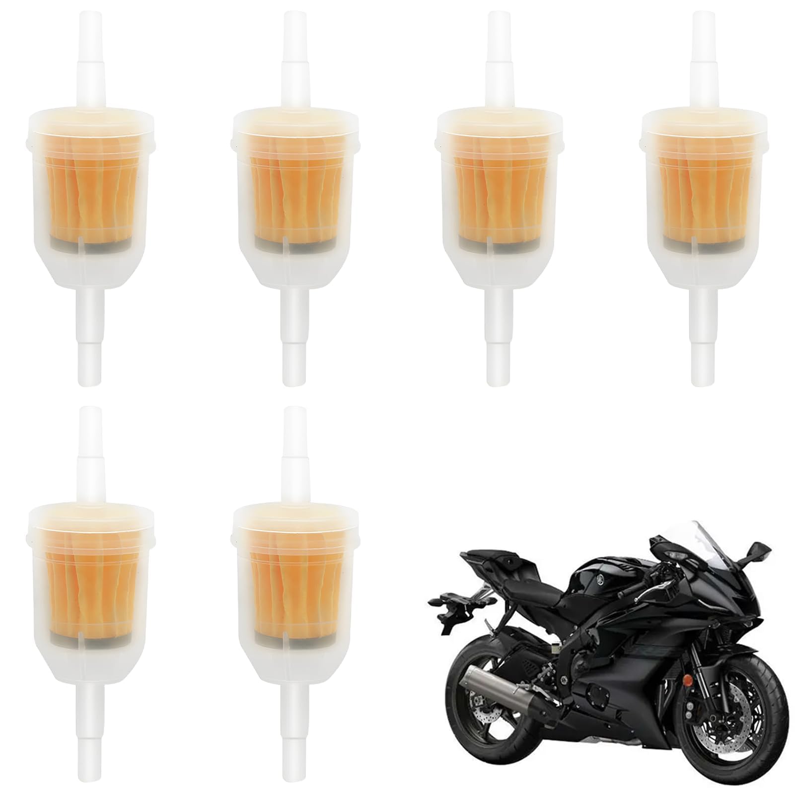 6 Stück Kraftstofffilter, 6mm / 8mm Benzinfilter, Universal Gasöl Flüssigkeitsfilter,Motorrad Dieselfilter,Flüssigkeitsfilter Benzinfilter,Für Rasenmäher Auto Motorrad Roller Mofa Diesel Moped 6 Stück Kraftstofffilter, 6mm / 8mm Benzinfilter, Universal Gasöl Flüssigkeitsfilter,Motorrad Dieselfilter,Flüssigkeitsfilter Benzinfilter,Für Rasenmäher Auto Motorrad Roller Mofa Diesel Moped von vcsjw