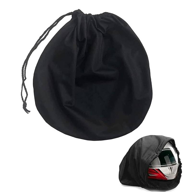 vcsjw Helmtasche Universal,Helmbeutel,Motorradhelmtasche mit Kordelzug 47x43cm,Samtfutter,Kratzfest,Geeignet für Helme Aller Größen,Motorräder,Fahrräder,Skifahren von vcsjw