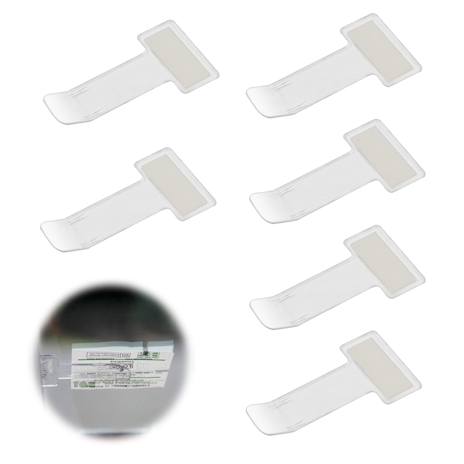 Parkscheinhalter Windschutzscheibe 6 Stück,Parkscheinhalter,Parkausweis Halterung Windschutzscheibe,Parktickethalter Auto,Kartenhalter Auto,Parkausweishalter Auto,Selbstklebend Tickets Clips für Auto Parkscheinhalter Windschutzscheibe 6 Stück,Parkscheinhalter,Parkausweis Halterung Windschutzscheibe,Parktickethalter Auto,Kartenhalter Auto,Parkausweishalter Auto,Selbstklebend Tickets Clips für Auto von vcsjw