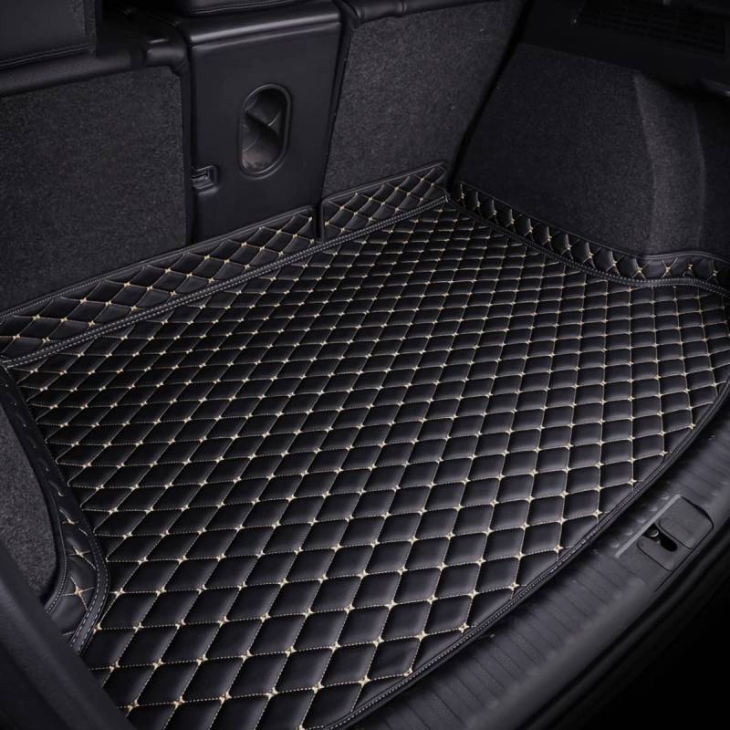 Auto Kofferraumwanne für Honda HRV 2022-2023, mit Seitenschutz Kofferraummatte rutschfest Kratzfestem Wasserdicht Kofferraum Schutzmatte,Black-beige von vebia