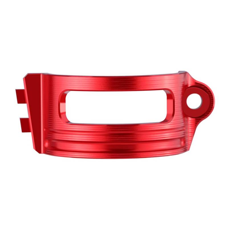 Velospeed Zubehör kompatibel mit Du.ca.ti Multistrada V4 | Multistrada V4 S 2021 2022 2023 2024 Motorrad CNC Hinterradbremspumpe Flüssigkeitstank Ölbecher Reservoir Guard Cover (NOLOGO-rot) von velospeed
