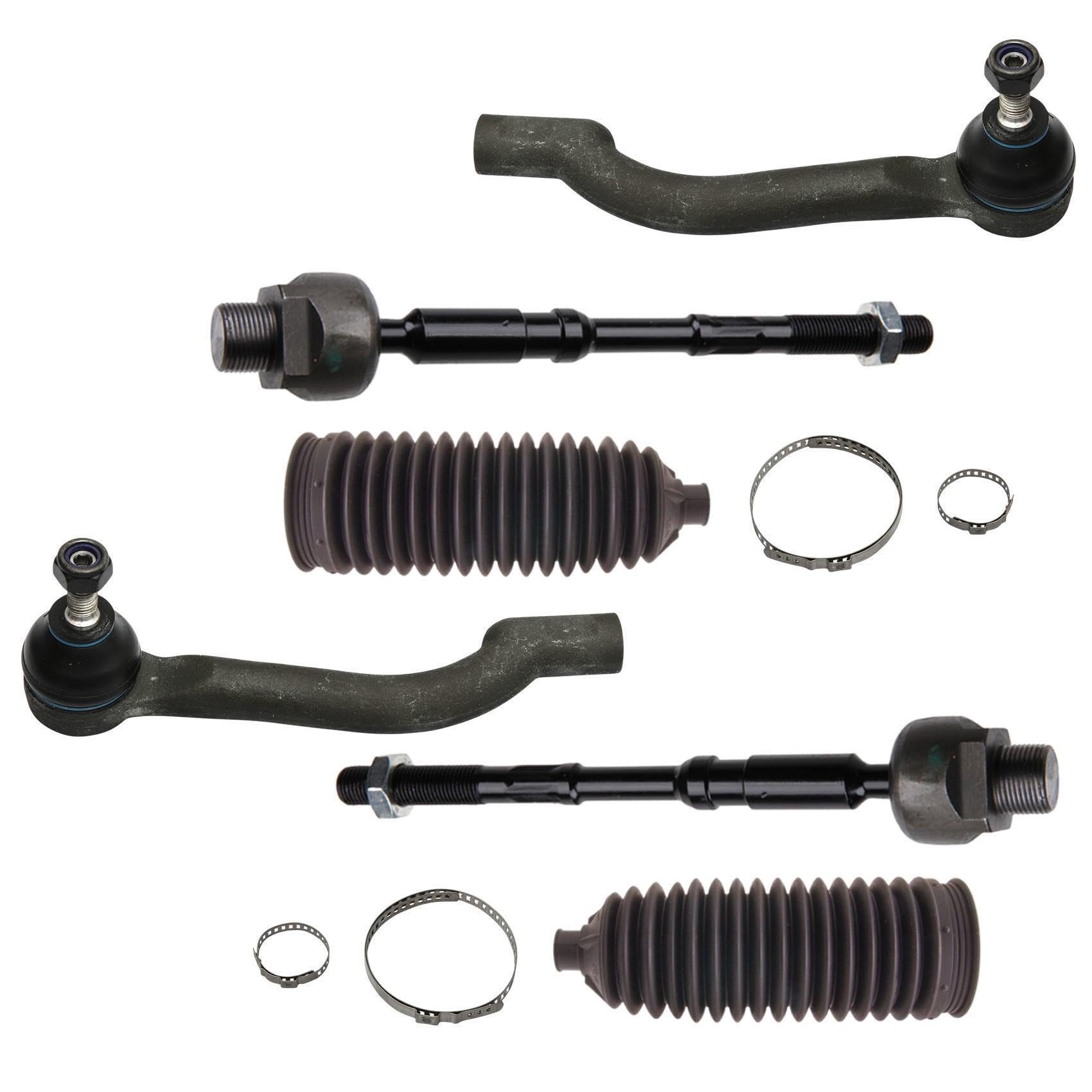 2x Spurstangenkopf 2x Axialgelenk 2x Lenkmanschette Spannbändern Vorderachse links rechts 2x Spurstangenkopf 2x Axialgelenk 2x Lenkmanschette Spannbändern Vorderachse links rechts von verschiedene