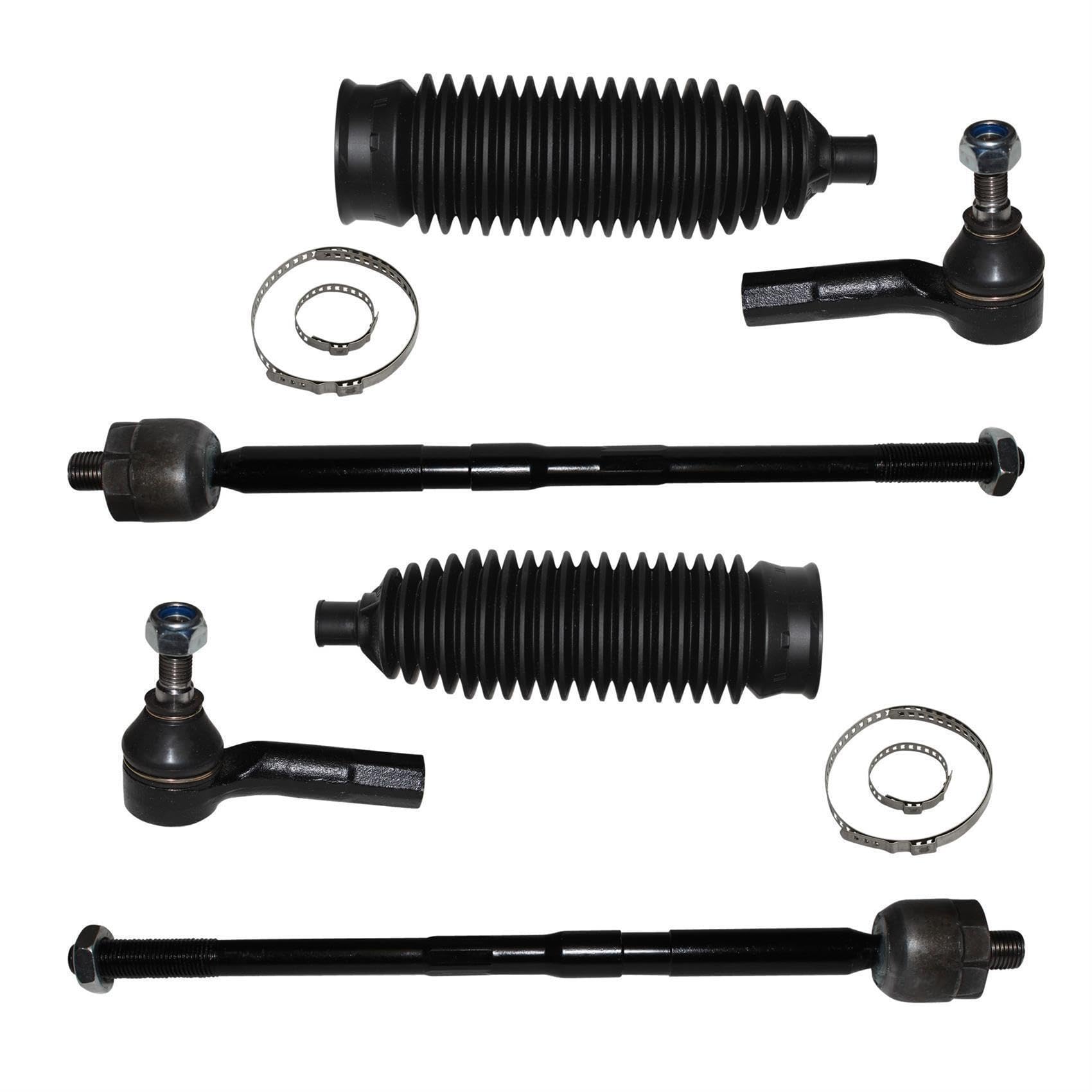 2x Spurstangenkopf 2x Axialgelenk 2x Lenkmanschette Spannbändern Vorderachse links rechts von verschiedene