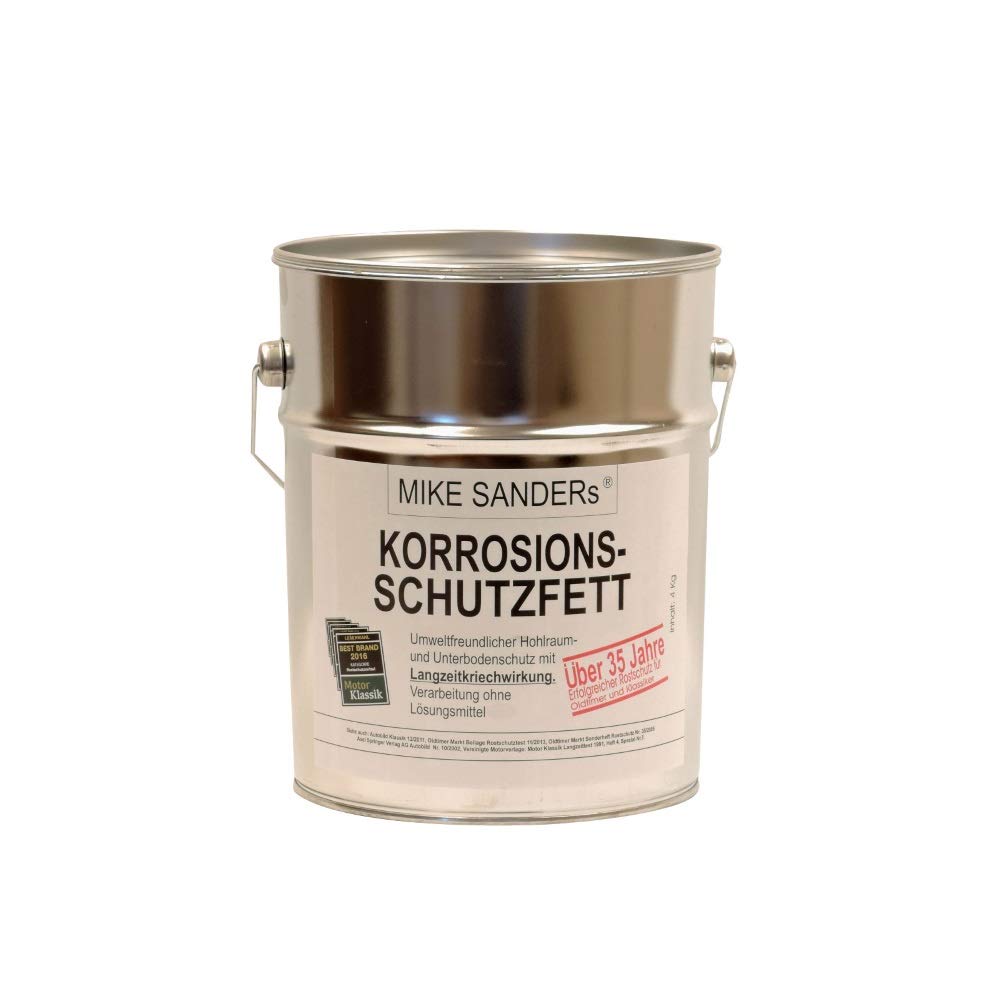 Mike Sanders Korrosionsschutzfett 4 kg plus Abdeckfolie und Handschuhe von Mike Sanders