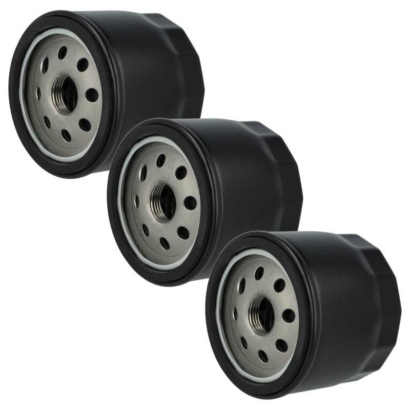 vhbw 3x Ölfilter Ersatz für John Deere GY20577, AM125424, KH1205008 für Rasenmäher - Ersatzfilter von vhbw