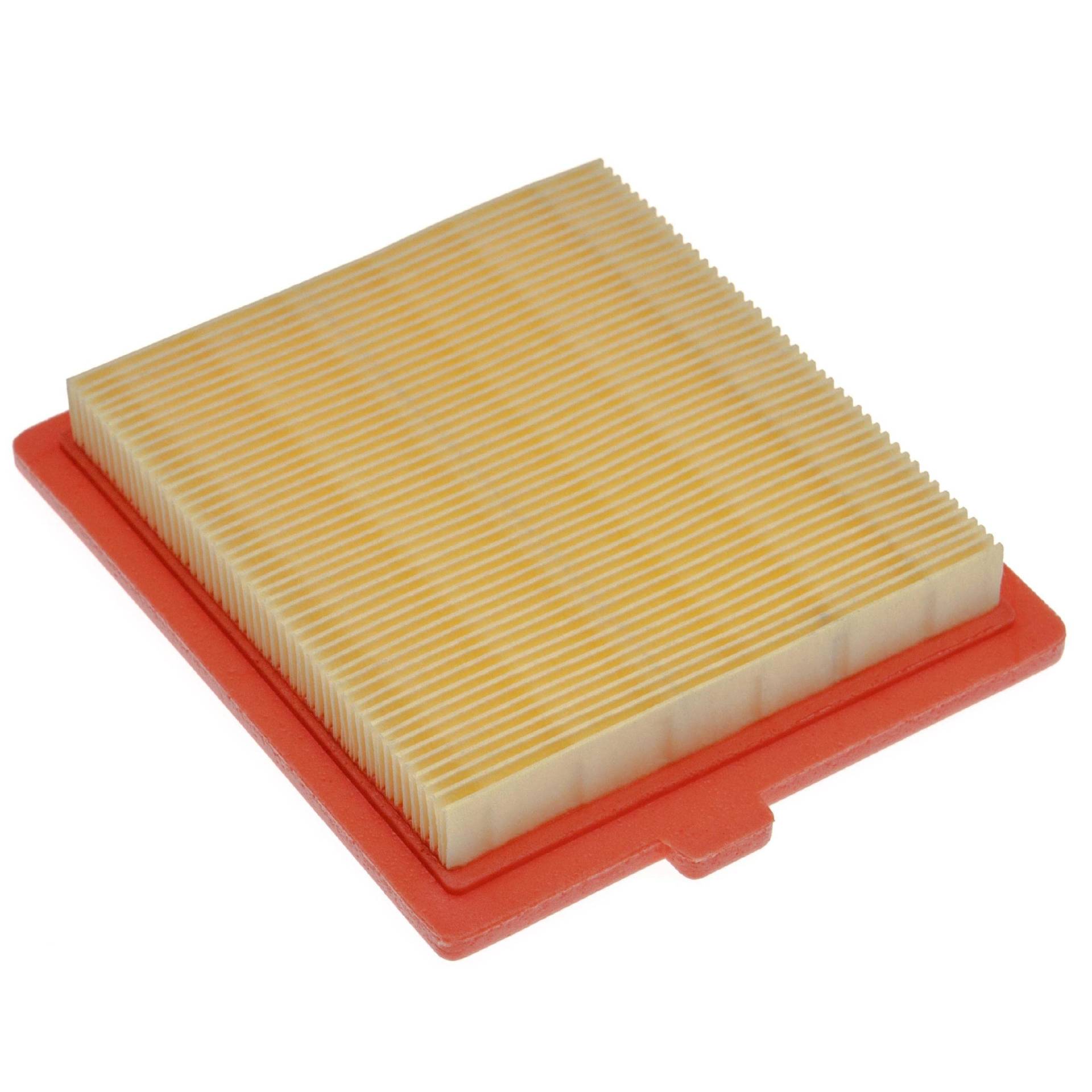 vhbw Ersatzfilter (1x Luftfilter) kompatibel mit Castelgarden/GGP/STIGA OM45, REM50 Rasenmäher, 12,2 x 10,8 x 2 cm, Gelb, Orange von vhbw