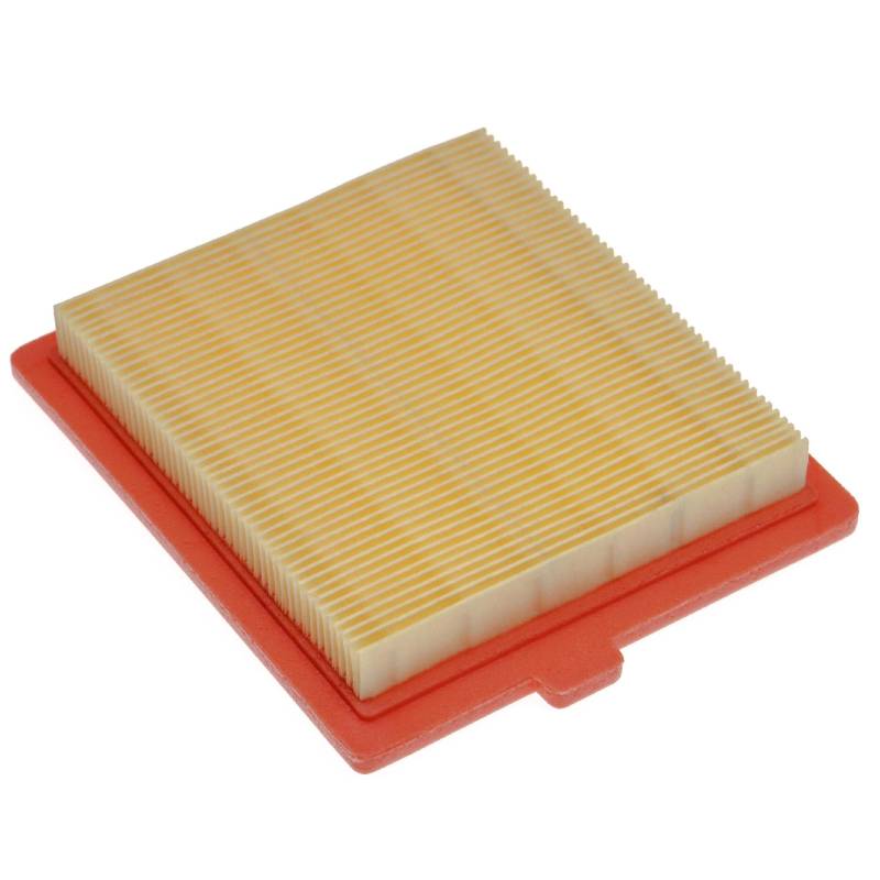 vhbw Ersatzfilter (1x Luftfilter) kompatibel mit Castelgarden/GGP/STIGA RM45, RV45 Rasenmäher, 12,2 x 10,8 x 2 cm, Gelb, Orange von vhbw