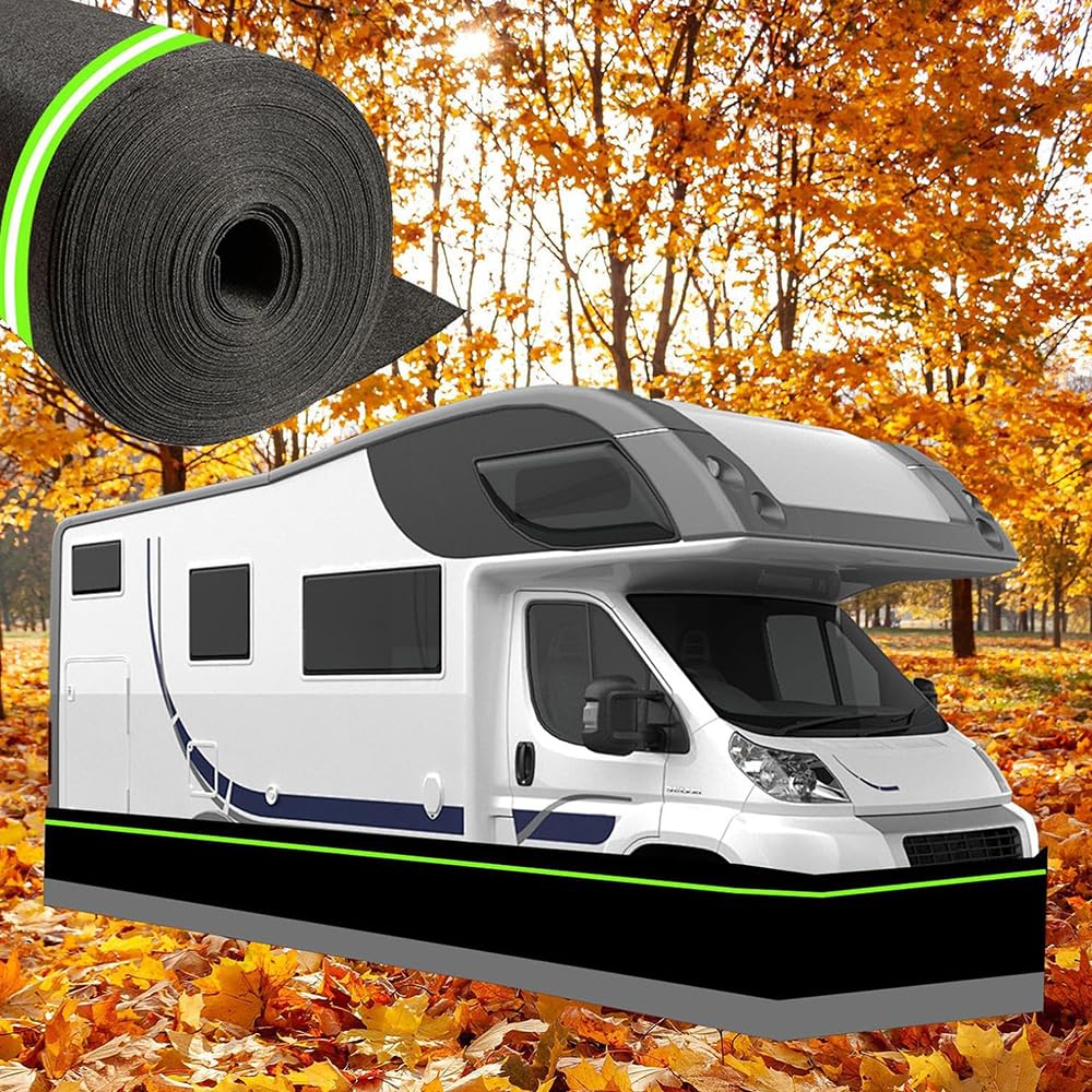 Vhdurike Wohnmobil-Abdeckung für Reiseanhänger, wetterfeste Wohnmobil-Sockelleiste mit Edelstahlgeflecht, robuste Wohnmobil-Abdeckung, einfache Installation, Sockelleiste für den Außenbereich von Vhdurike Wohnmobil-Abdeckung für Reiseanhänger, wetterfeste Wohnmobil-Sockelleiste mit Edelstahlgeflecht, robuste Wohnmobil-Abdeckung, einfache Installation, Sockelleiste für den Außenbereich von von vhdurike