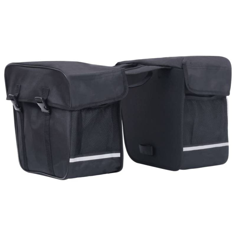 Bussandri Exclusive - Doppel-Fahrradtasche für Gepäckträger Wasserdicht 35 L Schwarz von vidaXL
