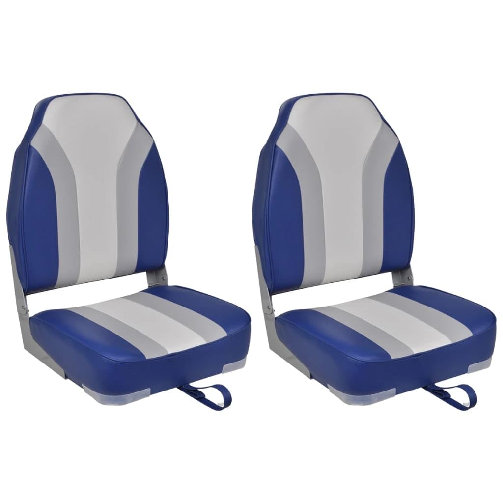 vidaXL 2x Bootssitz Klappbar Bootsstuhl Steuerstuhl Anglerstuhl Bootssitze Boot Sitz Umklappbare Rückenlehne Blau Weiß Grau 43x39,4x59,7cm vidaXL 2x Bootssitz Klappbar Bootsstuhl Steuerstuhl Anglerstuhl Bootssitze Boot Sitz Umklappbare Rückenlehne Blau Weiß Grau 43x39,4x59,7cm von vidaXL