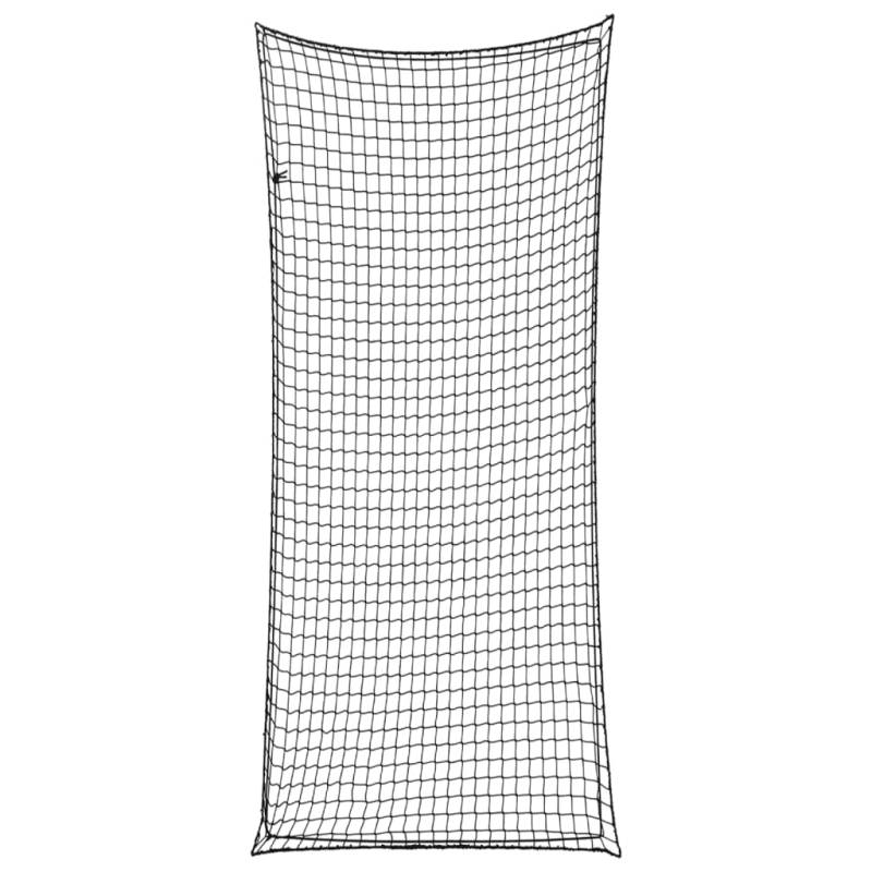 vidaXL Anhängernetz, Hängernetz mit Gummiseil, Abdecknetz für Anhänger, Transportnetz Ladungssicherungsnetz Gepäcknetz, Schwarz 8x3,5m PP von vidaXL