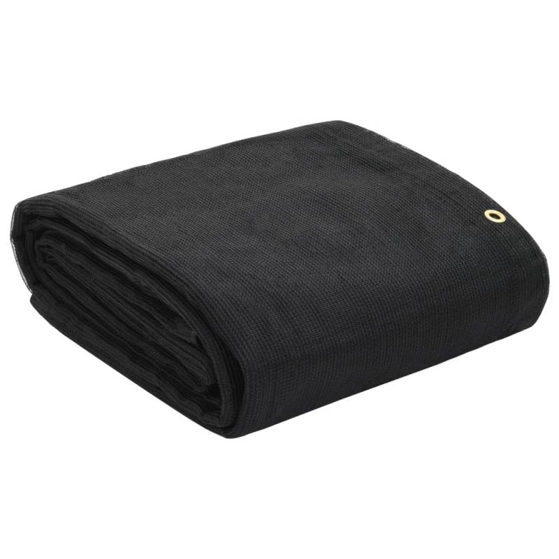 vidaXL Containernetz Messingösen Feinmaschig Abdecknetz Anhänger Netz Ladungssicherungsnetz Transportnetz Anhängernetz HDPE 3,5x6m Schwarz von vidaXL