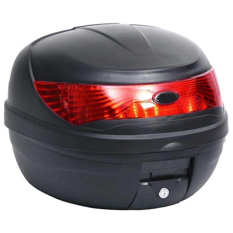 vidaXL Motorradkoffer für 1 Helm Wasserfest Top Case Motorrad Roller Rollerkoffer Helmkoffer Topcase Koffer Motorradtasche Schwarz 35L von vidaXL