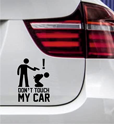wDesigns Autoaufkleber Don't Touch My CAR Tuning Aufkleber Sticker Nicht anfassen! JDM von wDesigns