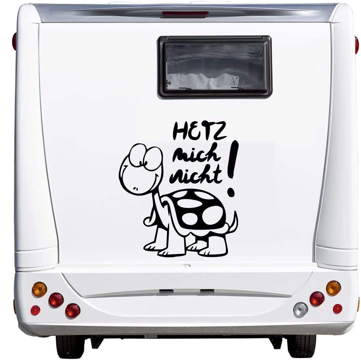 wDesigns Autoaufkleber Hetz Mich Nicht ! Wohnmobil Wohnwagen Camper Caravan Sticker von wDesigns