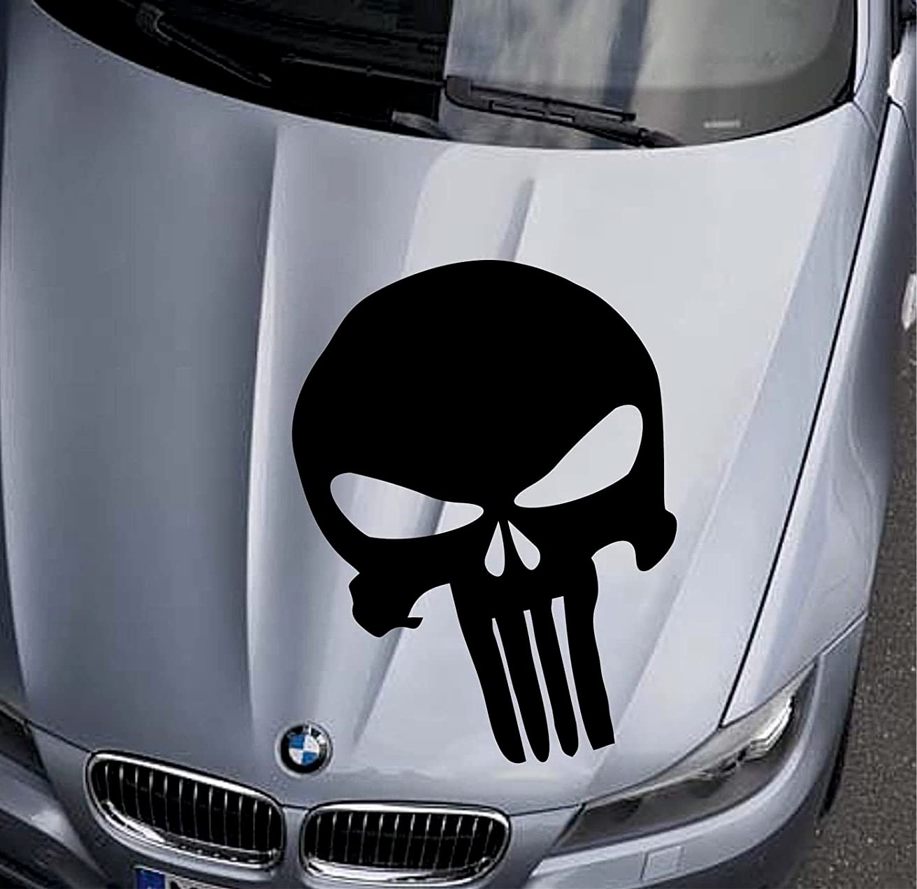 wDesigns Autoaufkleber The Punisher Totenkopf Aufkleber Motorhaube Sticker Schädel wDesigns Autoaufkleber The Punisher Totenkopf Aufkleber Motorhaube Sticker Schädel von wDesigns