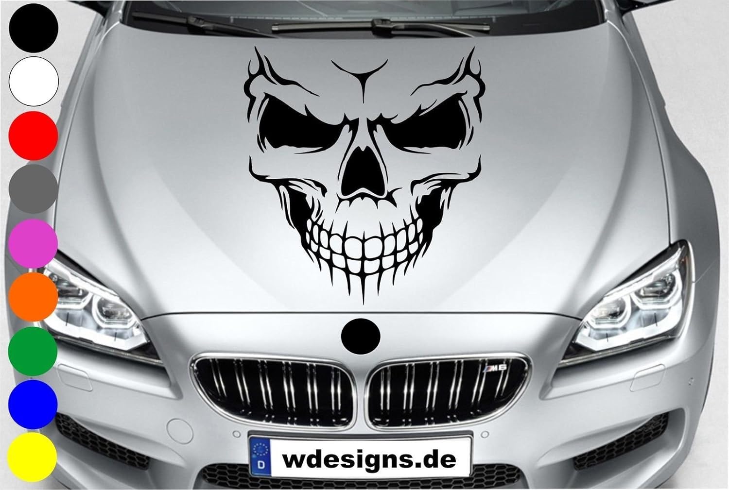 wDesigns Autoaufkleber Totenkopf Skelett Skull Aufkleber Motorhaube Angry Heckscheibe wDesigns Autoaufkleber Totenkopf Skelett Skull Aufkleber Motorhaube Angry Heckscheibe von wDesigns