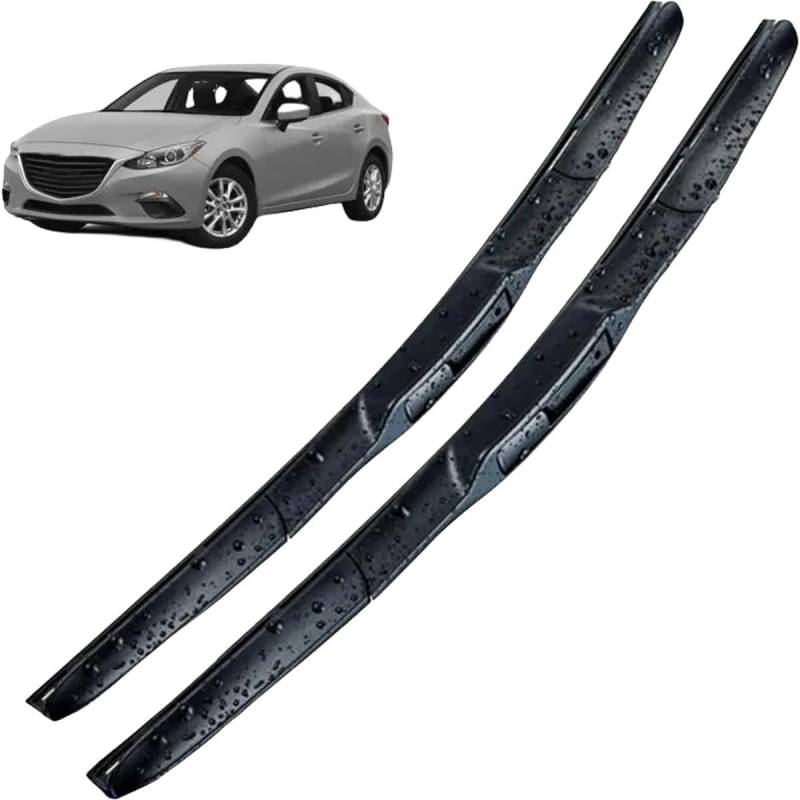 Autmotive Scheibenwischero Für Mazda 3 Axela BM BN 2014-2018 24"+18",Wischer Frontwischerblätter Wischerblatt Scheibenwischer von wSSSsss