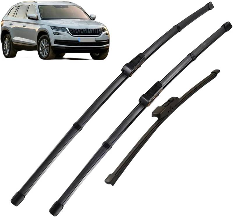 Autmotive Scheibenwischero Für Skoda Kodiaq 2016–2023 24"+21"+13",Wischer Frontwischerblätter Wischerblatt Scheibenwischer Autmotive Scheibenwischero Für Skoda Kodiaq 2016–2023 24"+21"+13",Wischer Frontwischerblätter Wischerblatt Scheibenwischer von wSSSsss