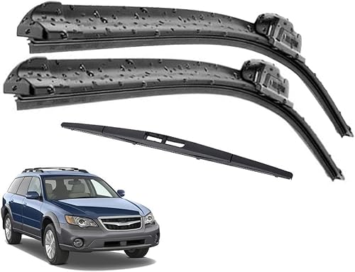 Autmotive Scheibenwischero Für Subaru Outback 3 BL BP 2005-2009 24"+18"+14",Wischer Frontwischerblätter Wischerblatt Scheibenwischer von wSSSsss